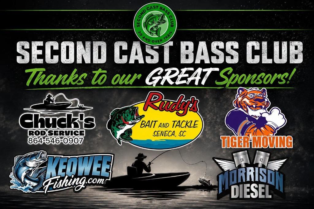 Second Cast Bass Club — South Carolina Bass Fishing Tournaments